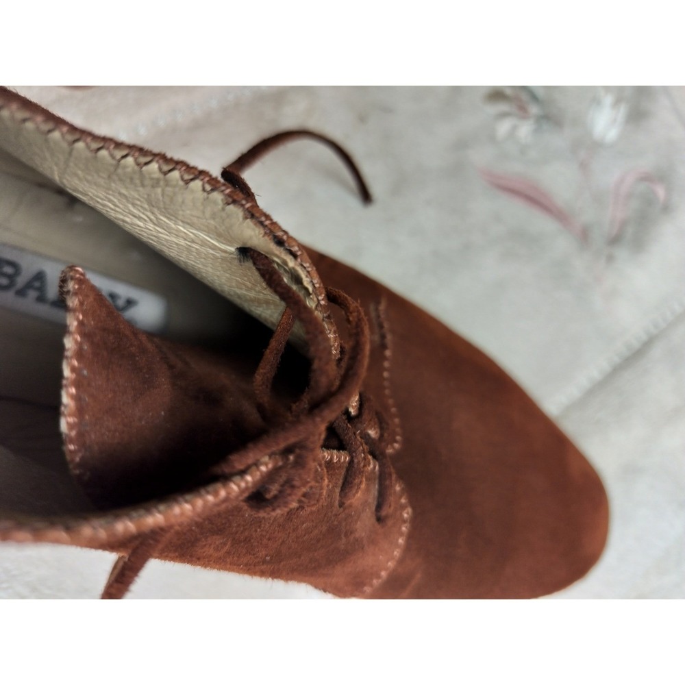 Bally Suede Chukka Boots sz 10 Burgundy Leather Dark Academia - Picture 11 of 13
